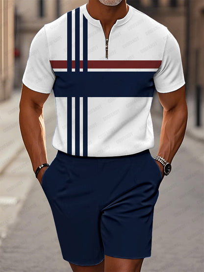 Modern Casual Colorblock 2-Piece Set