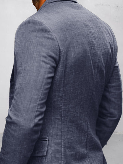 Classic Comfort Cotton Linen Blazer