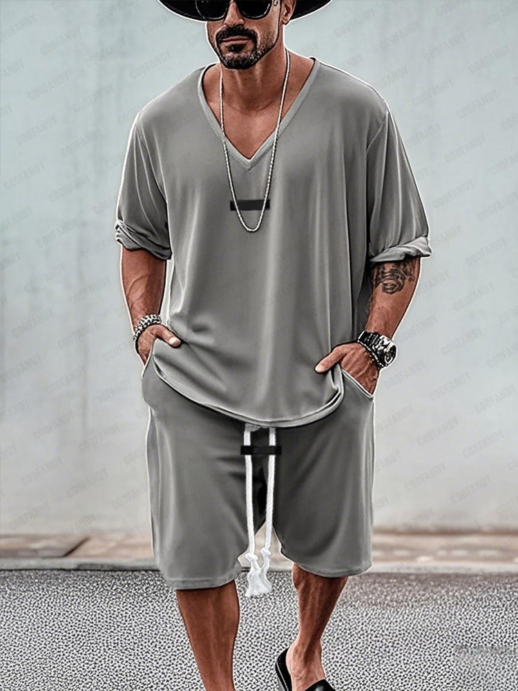 Comfort Fit T-Shirt Shorts Set