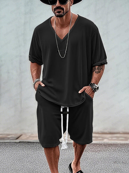 Comfort Fit T-Shirt Shorts Set