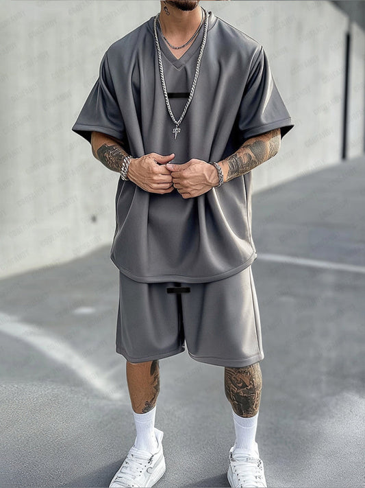 Athleisure Relaxed Fit T-Shirt Set