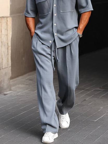 Versatile Summer Cargo Shirt Set