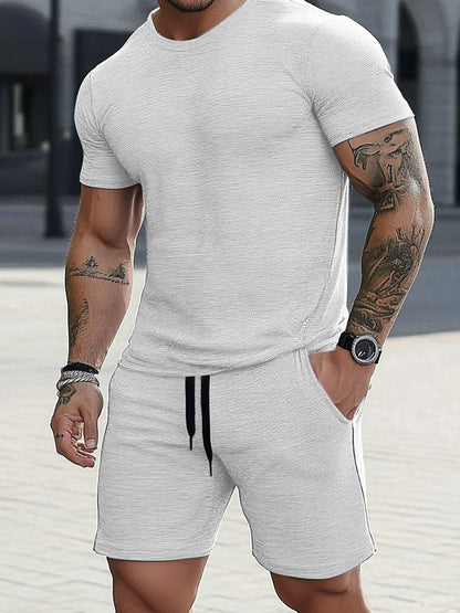 Athleisure Fashion T-Shirt Shorts Set