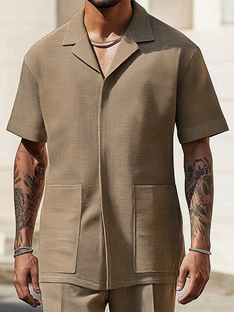 Comfort Textured Summer Casual Set