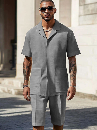 Comfort Textured Summer Casual Set