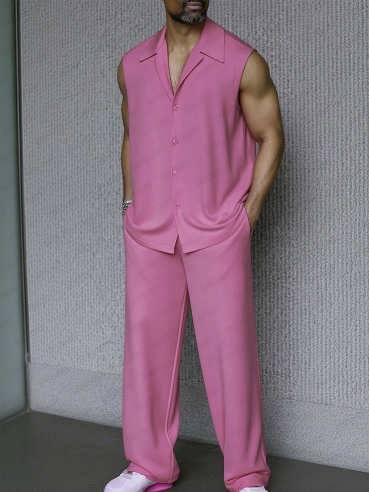 Effortless Cool Tank Top Pants Set