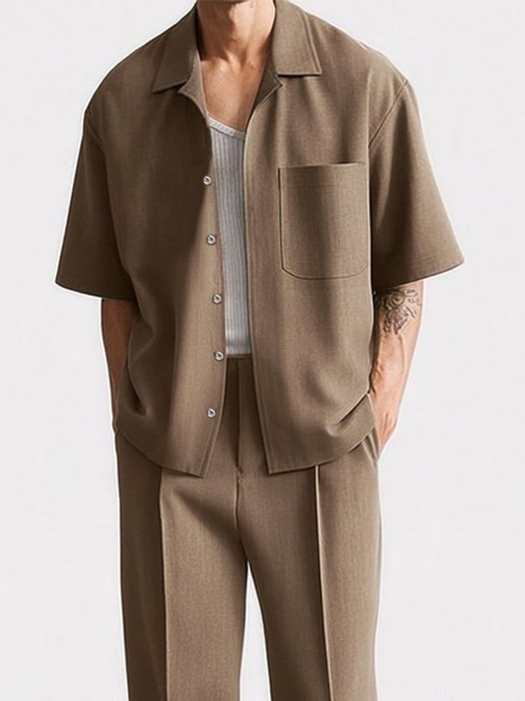 Easy Match Shirt Pants Set