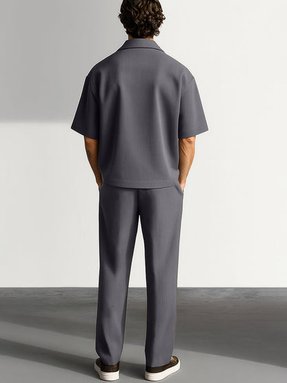 Simple Elegant Shirt Pants Set
