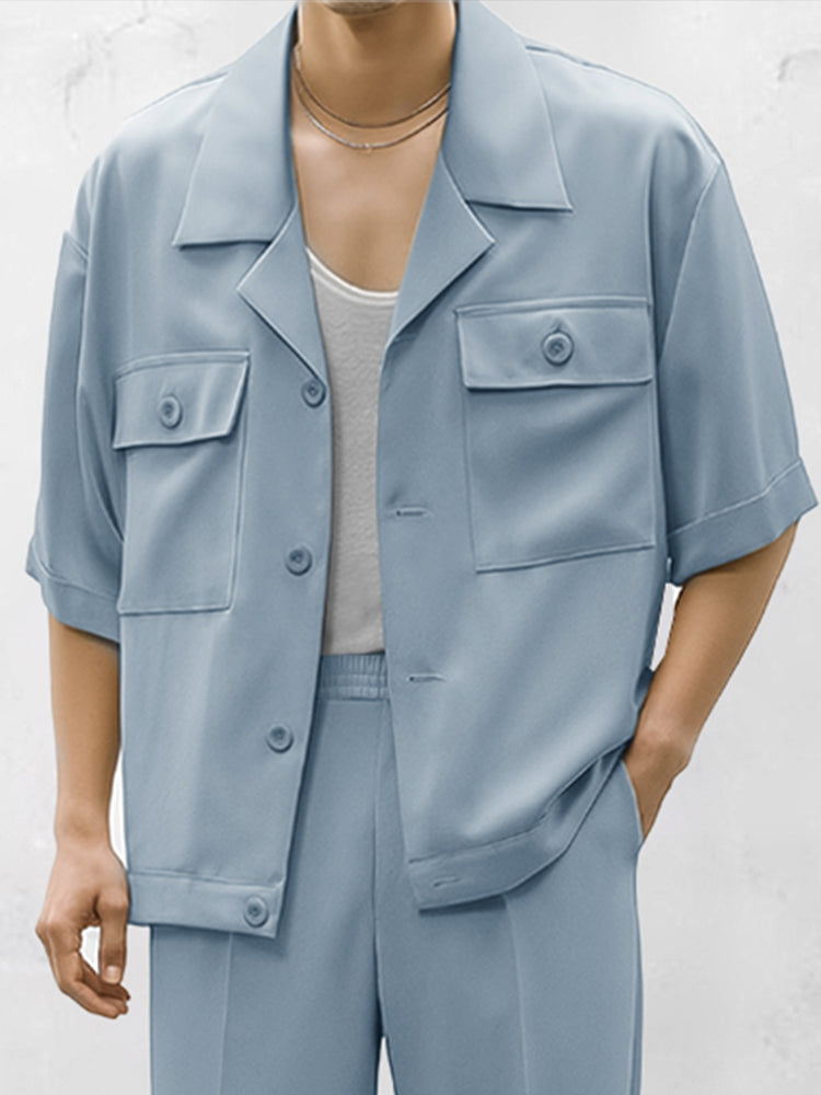 Effortless Match Shirt Pants Set