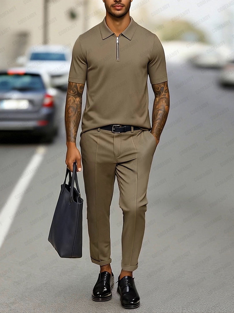 Smart Casual Polo Shirt Set