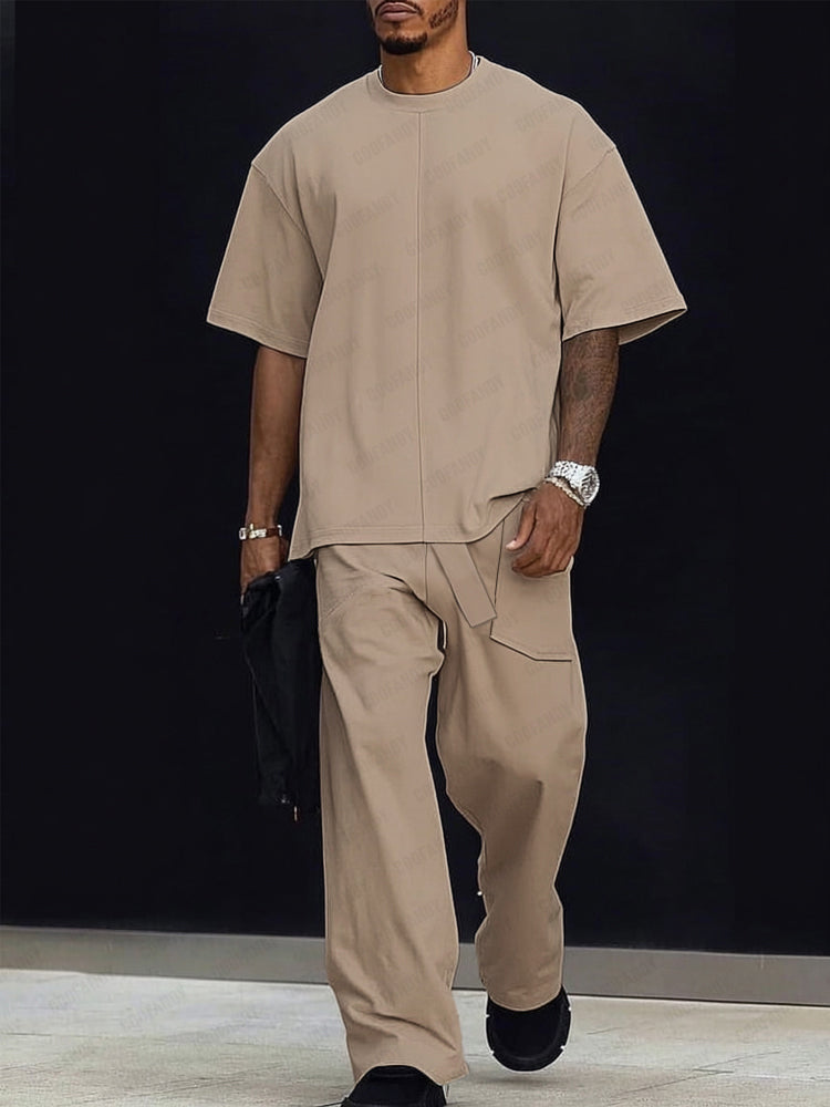 Versatile Daily T-Shirt Pants Set