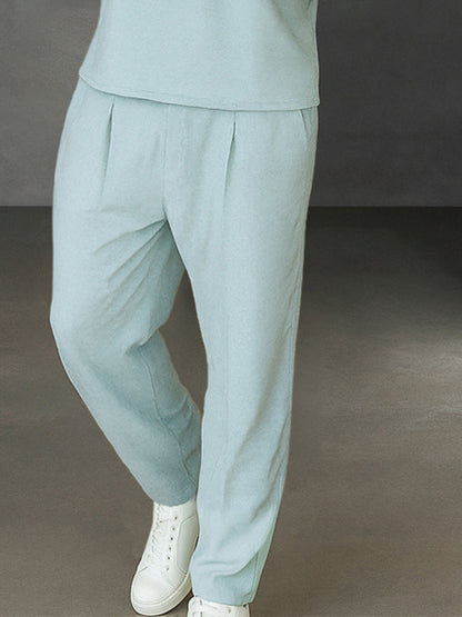 Practical Casual Shirt Pants Matching Set