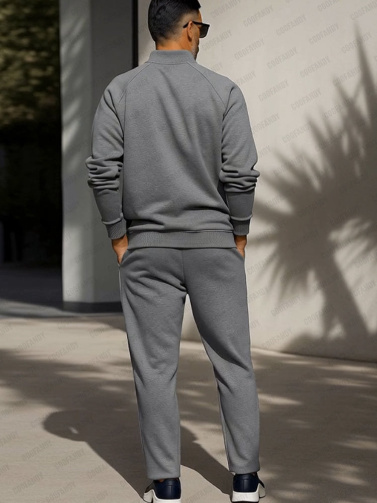 Athleisure Comfort Raglan Sleeve Jacket Set