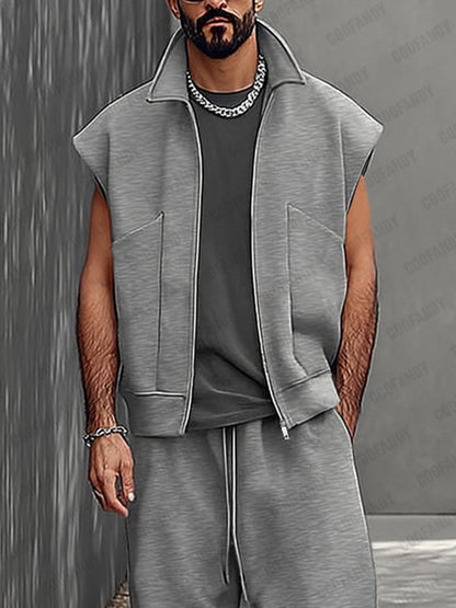 Athleisure Street Vibe Vest Pants Set