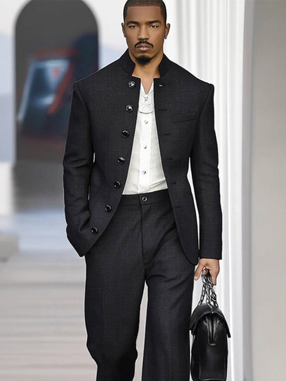 Elegant Vintage-Inspired Thin Suit Set