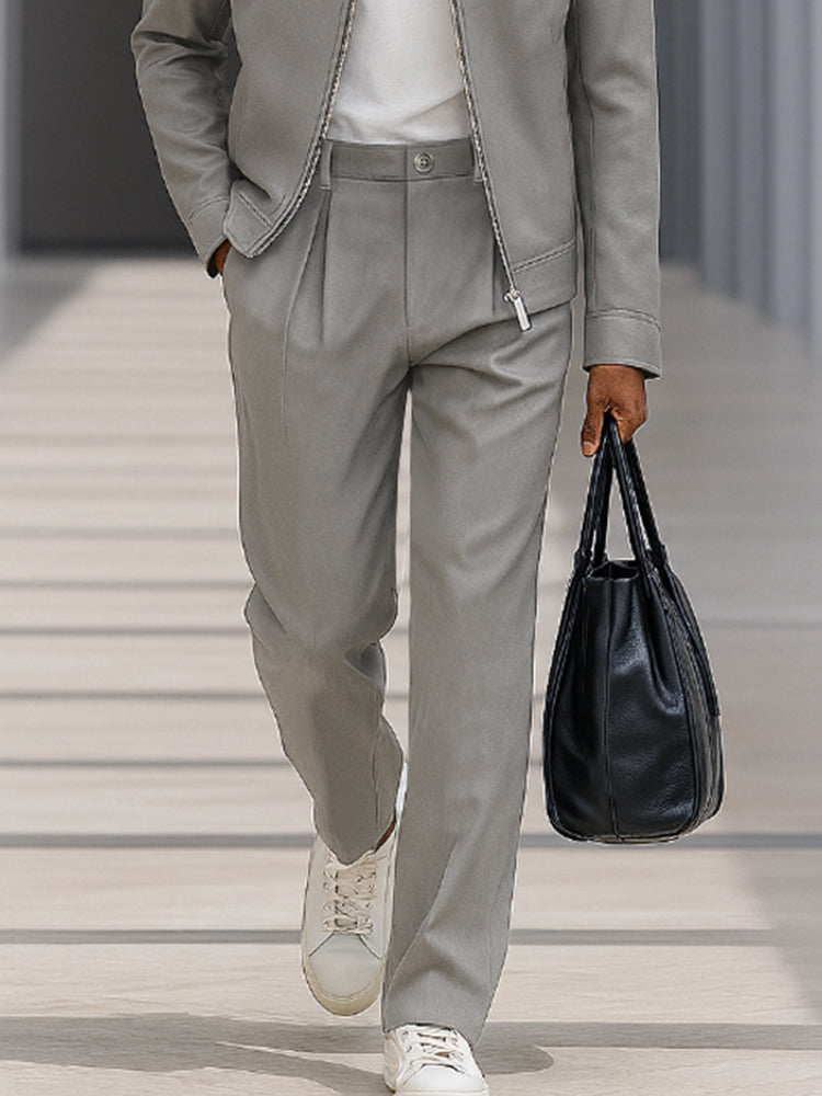 Quality Embroidered Jacket Pants Set