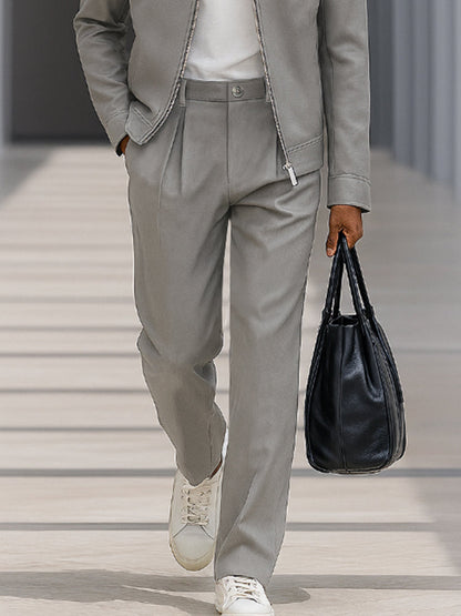 Quality Embroidered Jacket Pants Set