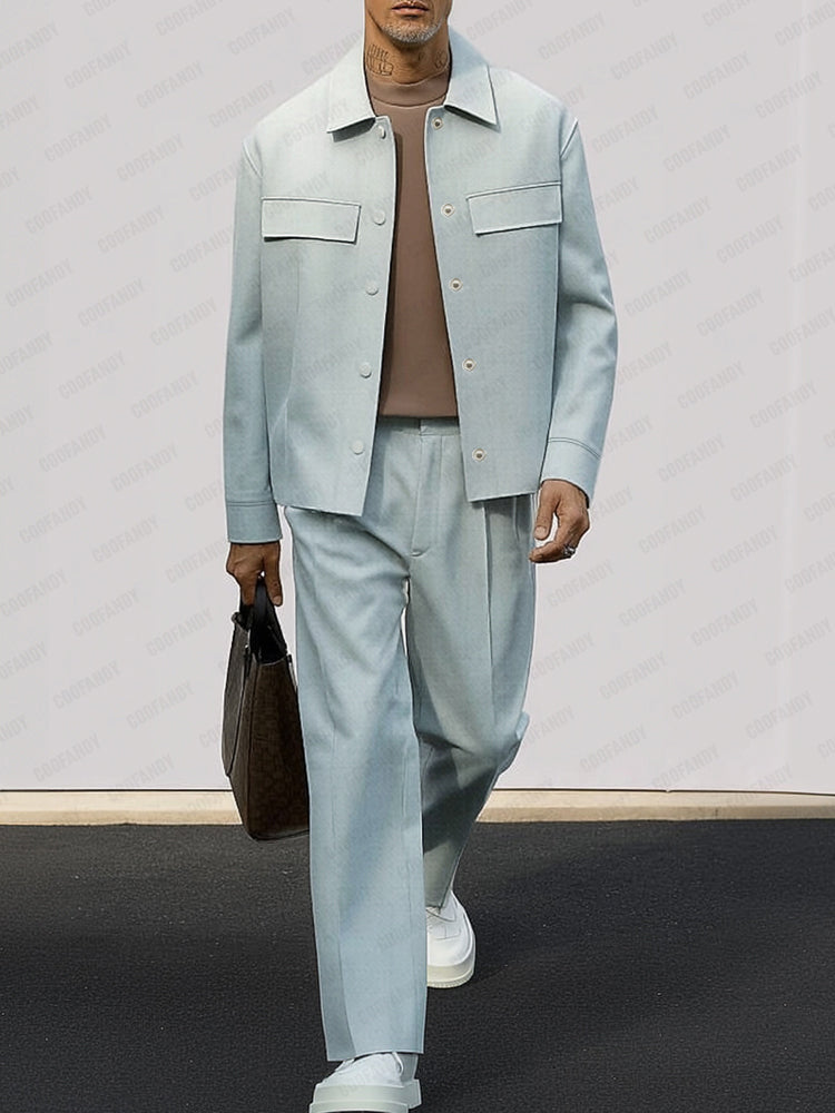 Urban Daily Wear Jacket Pants Set