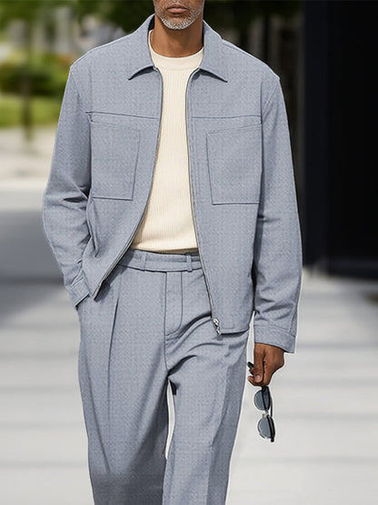 Classic Utility Dual Pocket Jacket Set