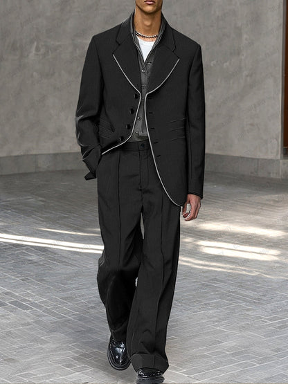 Modern Relaxed Fit Suit Set