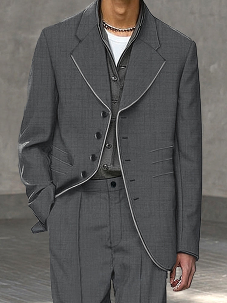 Modern Relaxed Fit Suit Set