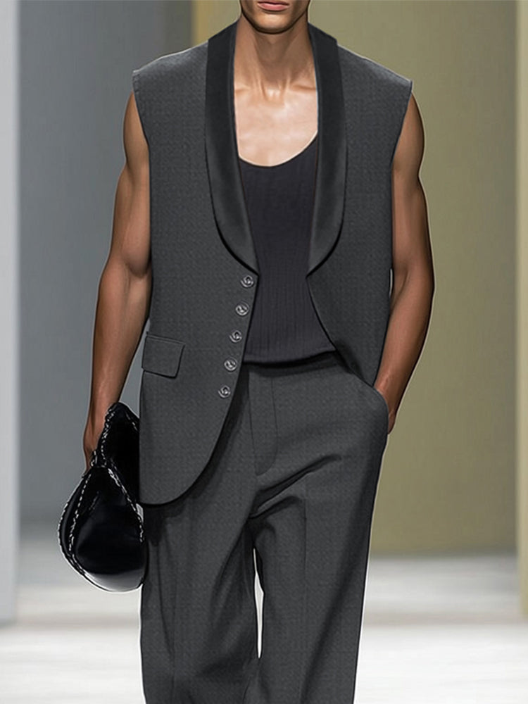 Elegant Urban Vest Pants Set