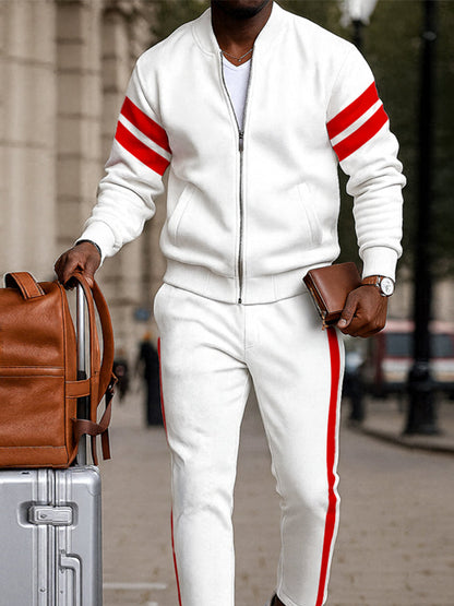 Casual Sporty Stripe 2-Piece Set