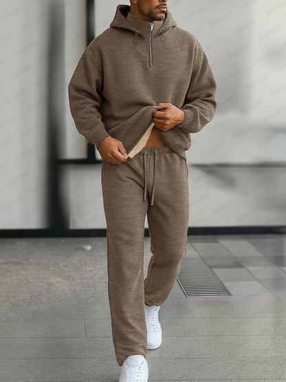 Warm Fleece-Lined Tracksuit Set