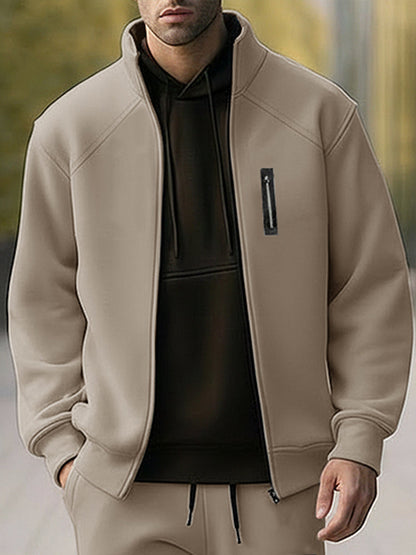 Versatile Athleisure Jacket Jogger Set