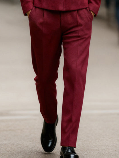 Bow Tie Design Blazer Pants Set