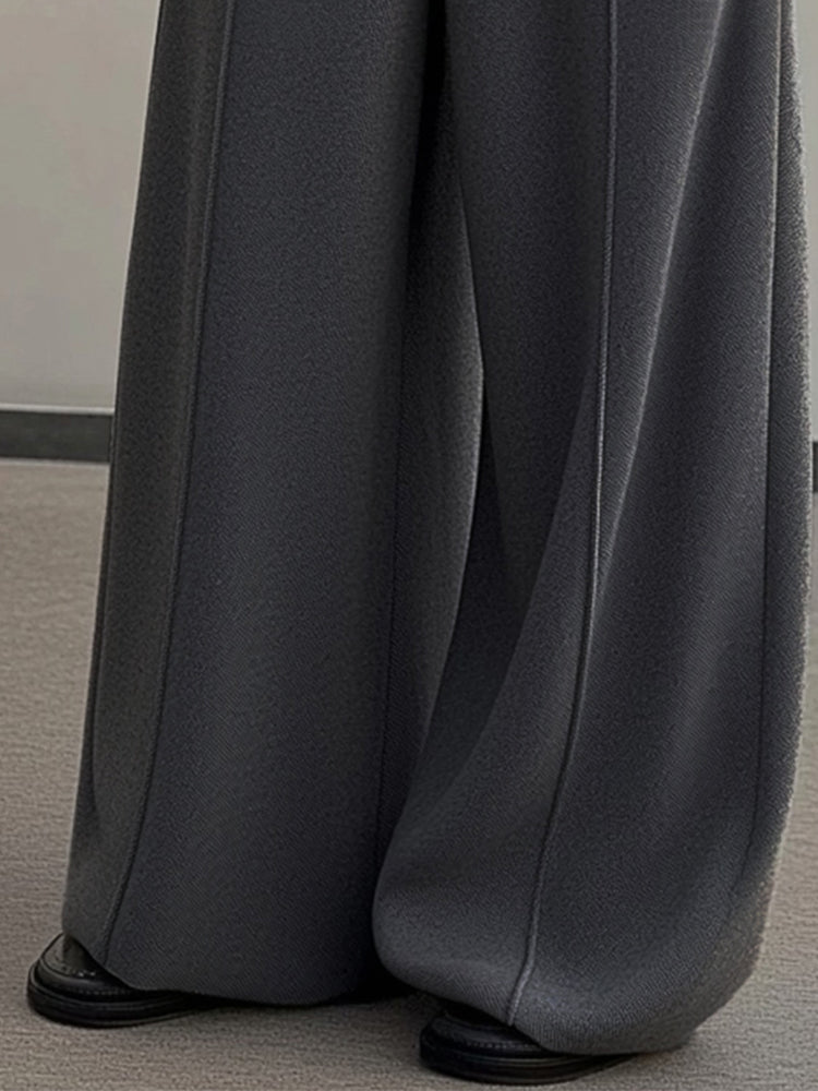 Casual Built-In Belt Design Pants