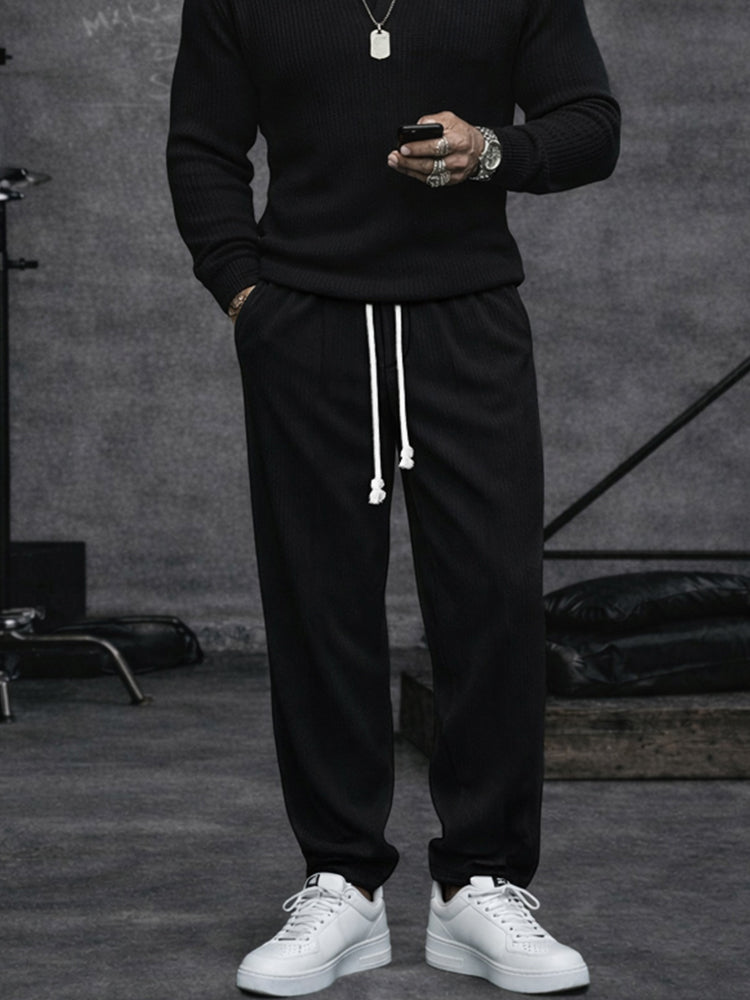 Urban Casual Textured Knit 2-Piece Set