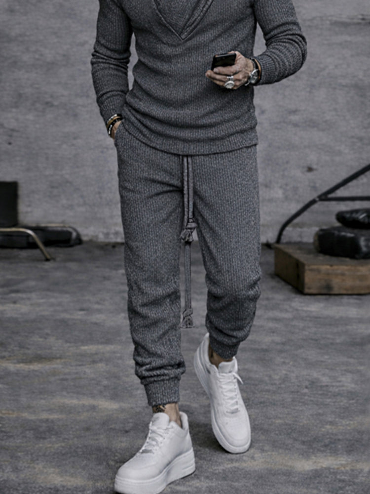 Casual Street Style Knit Matching Sets