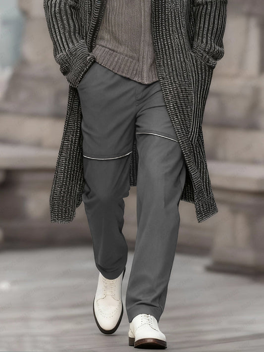 Stylish Zip Decoration Casual Pants
