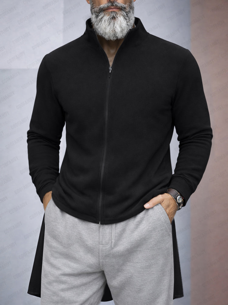 Unique Asymmetrical Hem Shirt Jacket