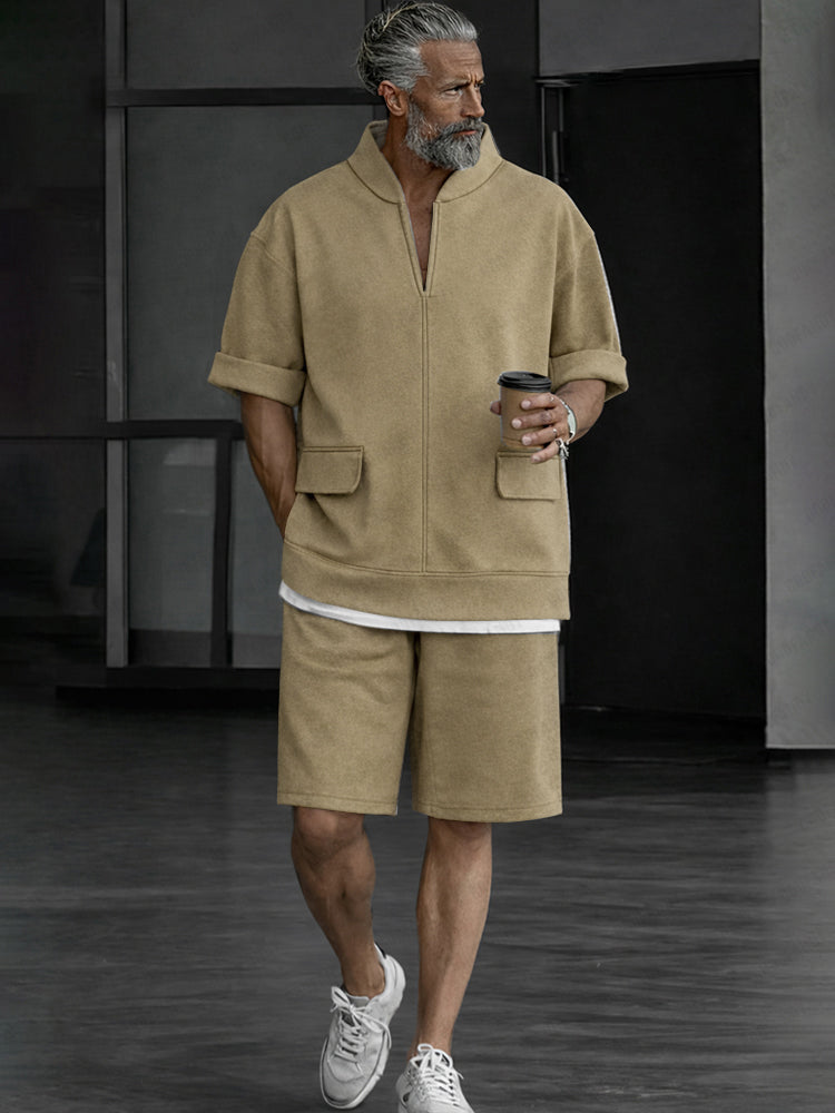 Essential Sporty Short Sleeves Top and Shorts Set