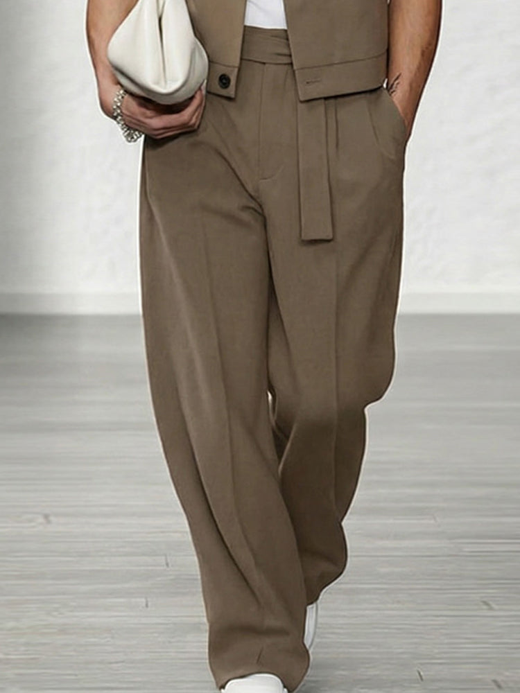 Smart Casual Vest and Pants Set