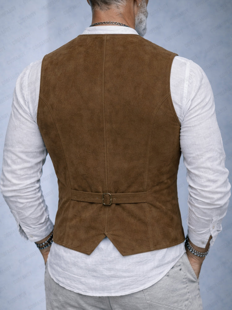 Western Cowboy Style Tassel Suede Vest