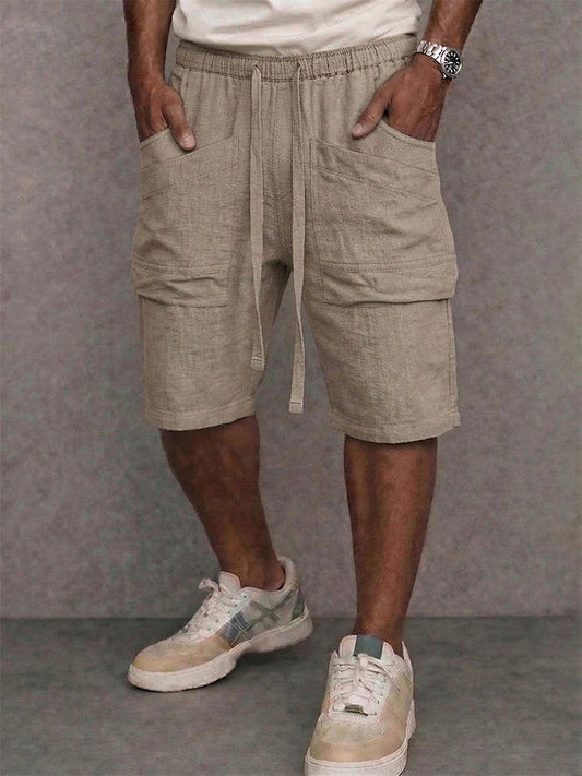 Versatile Nature 100% Cotton Drawstring Shorts