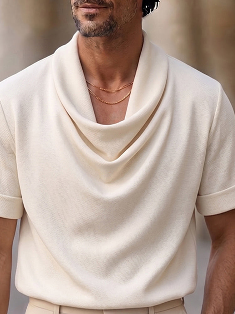 Effortless Stylish Cowl Neck T-Shirt
