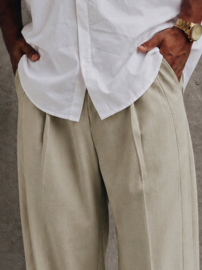 Modern Smart Casual Pleated Harem Pants