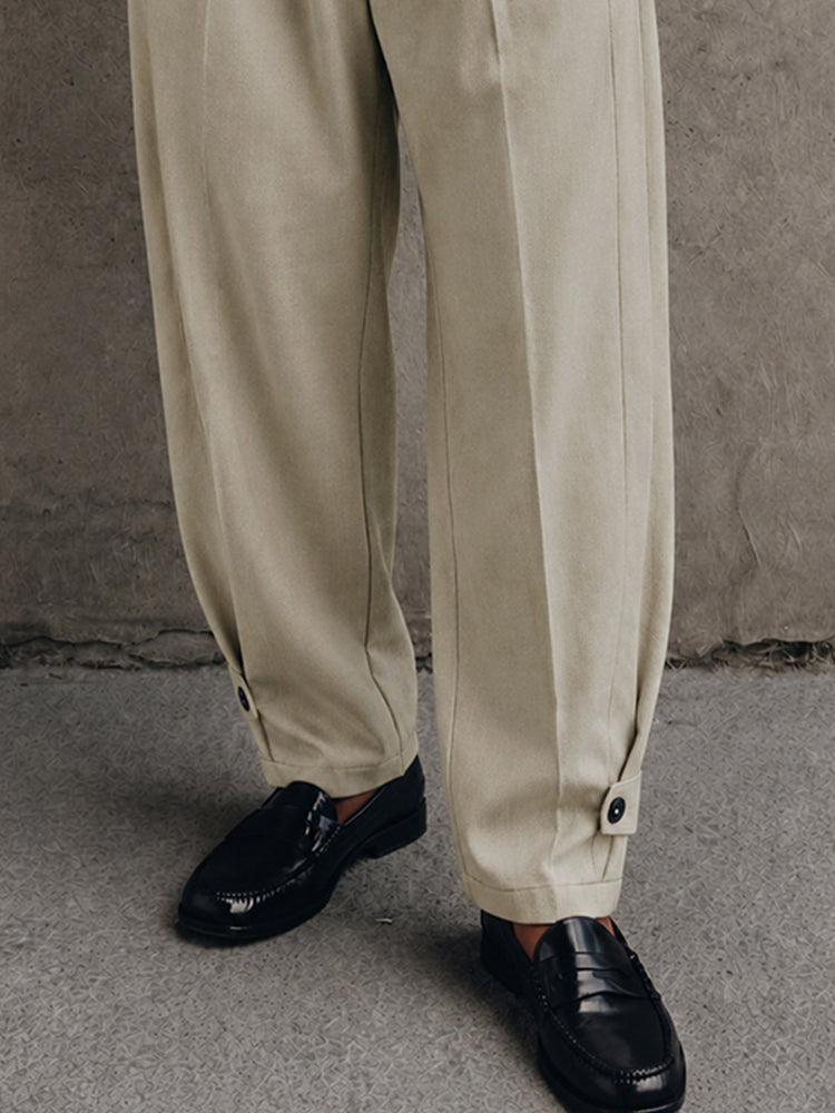 Modern Smart Casual Pleated Harem Pants