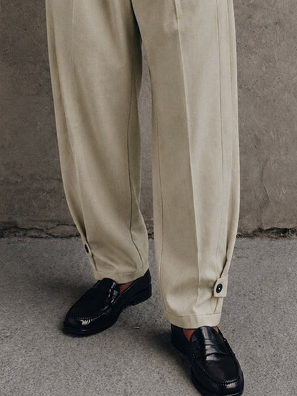 Modern Smart Casual Pleated Harem Pants