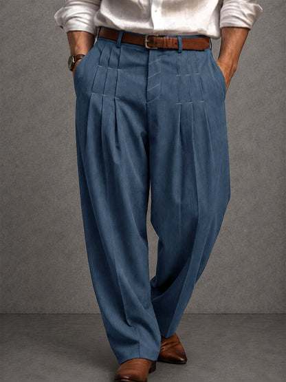 Smart Casual Designer Pleated Pants