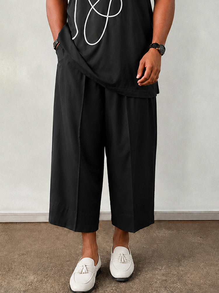 Minimal Art Graphic Casual Matching Set