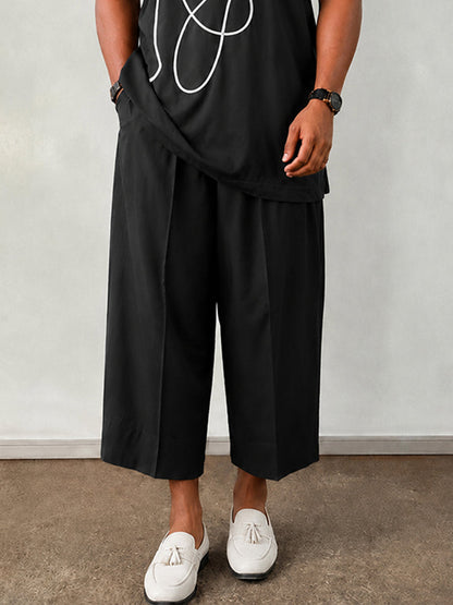 Minimal Art Graphic Casual Matching Set