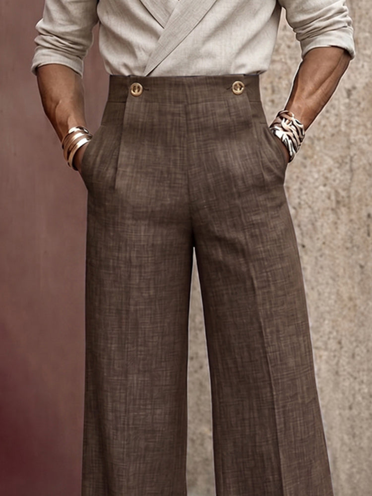 Vintage High Waist Wide Leg Pants