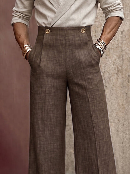 Vintage High Waist Wide Leg Pants