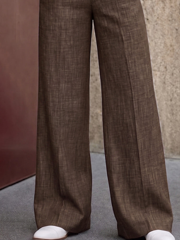 Vintage High Waist Wide Leg Pants