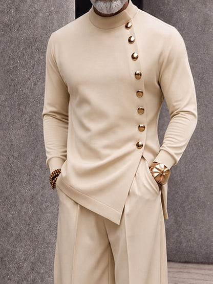 Modern Tailoring Refined Button Design Matching Set